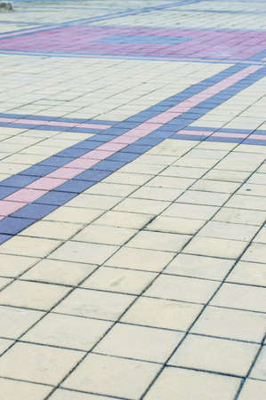 Yard that is made of a brickの写真素材