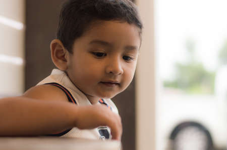 Son with day comfortableの写真素材