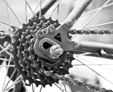 Bicycle chainの写真素材