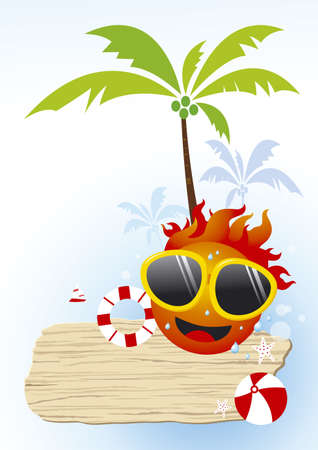 Summer design のイラスト素材