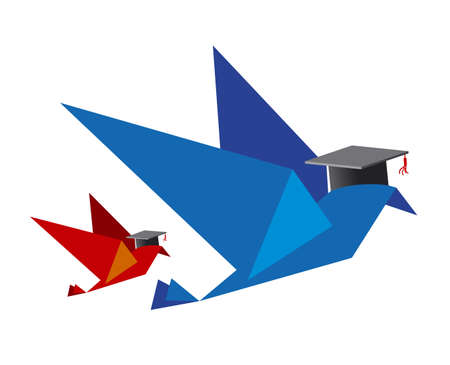 Bird concept for educationのイラスト素材