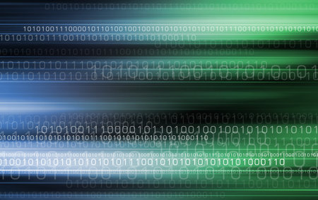 Binary code backgroundの写真素材