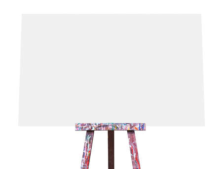 Easel isolatedの写真素材