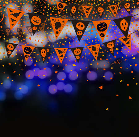 Halloween flag backgroundの写真素材