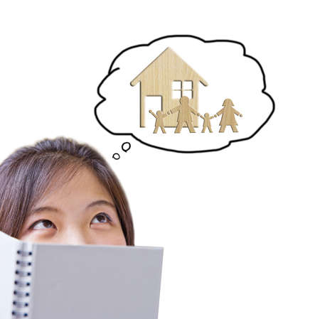 Happy familyの写真素材