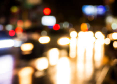 Night lights. Motion blur.の写真素材