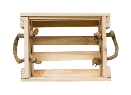 Crate isolated in white 