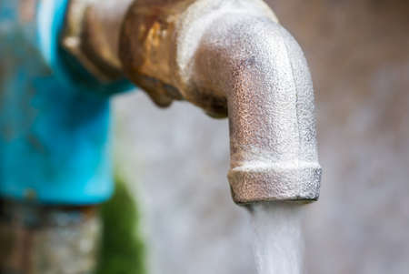 Forgot to turn off the faucetの写真素材