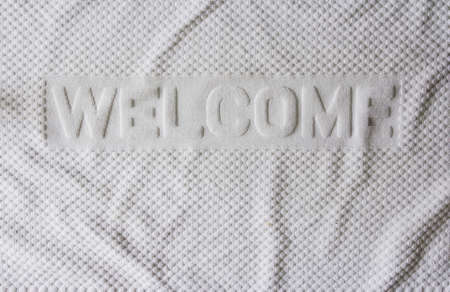 White towel backgroundの写真素材