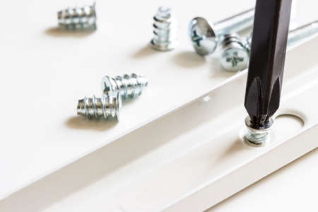 Assembling furnitureの写真素材