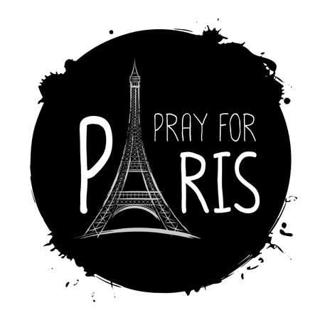 Pray for Parisのイラスト素材