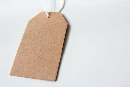 Blank tag on the tableの写真素材