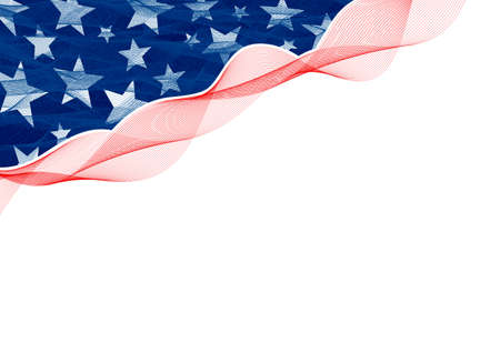 Abstract background design of american flagのイラスト素材