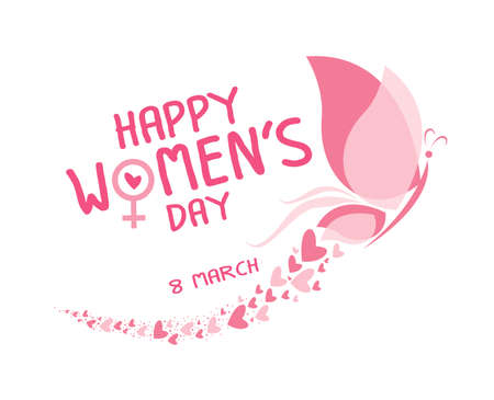 8 March happy womens dayのイラスト素材