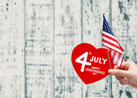 4 july Happy Independence Dayの写真素材