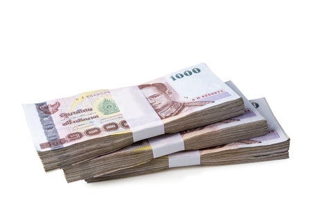 Thai money isolated on white background