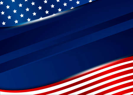 USA background design on white background.のイラスト素材