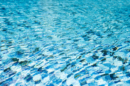 Wave in swimming pool background