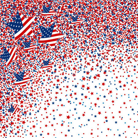 Vector USA background of star and circle for 4 july independence day or other celebrationのイラスト素材