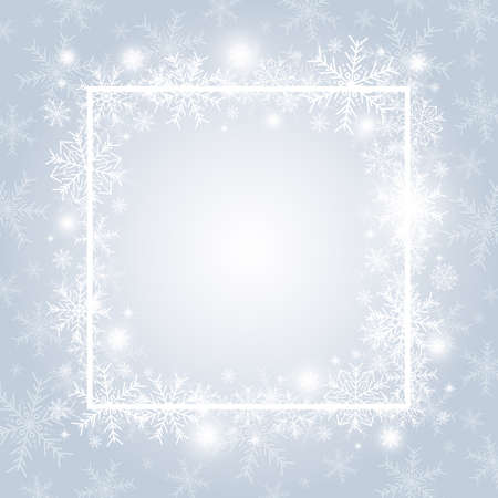 Christmas background design of snowflake with copy space vector illustrationのイラスト素材