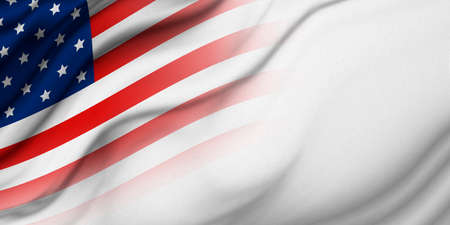 USA or america flag background with copy spaceの写真素材
