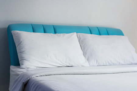 Pillow on bed in the bedroom