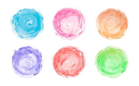 Watercolor brush isolated on white background vector illustrationのイラスト素材