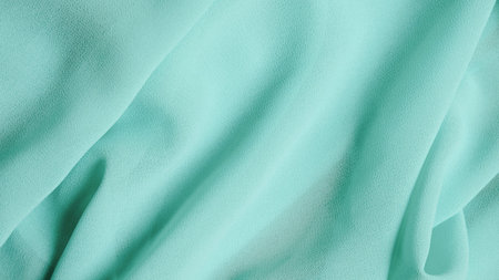 Green mint chiffon fabric texture background