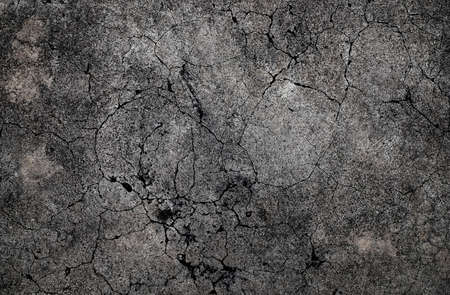Cracked concrete texture backgroundの写真素材