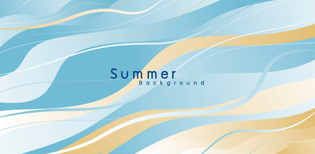 Abstract wave background design with copy space vector illustration