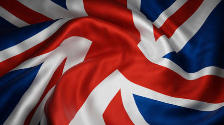 United kingdom flag background 3D renderの写真素材