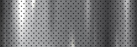 Silver metal texture background illustrationの写真素材