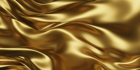 Gold luxury fabric background 3d renderの写真素材