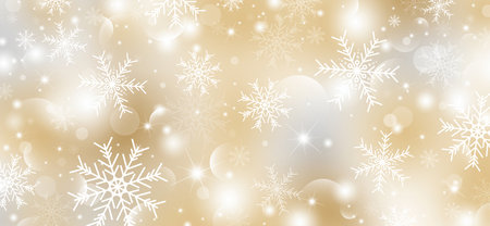 Winter and christmas background design of snowflake with snowfall vector illustrationのイラスト素材