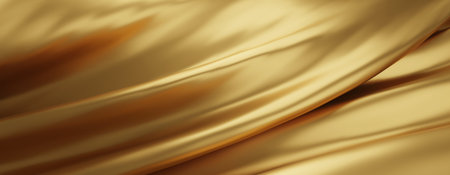 Luxury gold fabric background 3d renderの写真素材