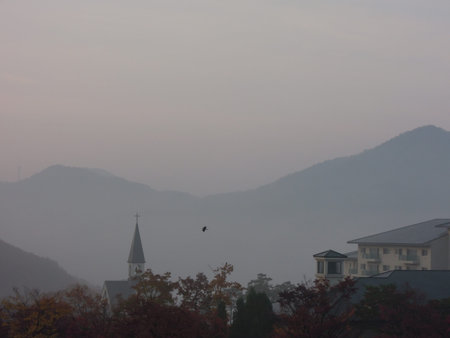 Dawn in Koreaの写真素材