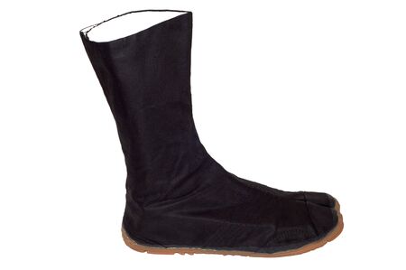 Ninja boot isolated on whiteの写真素材
