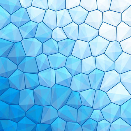 Blue abstract geometrical background with sexangle, triangle shapes with copy space for your text, sign.のイラスト素材
