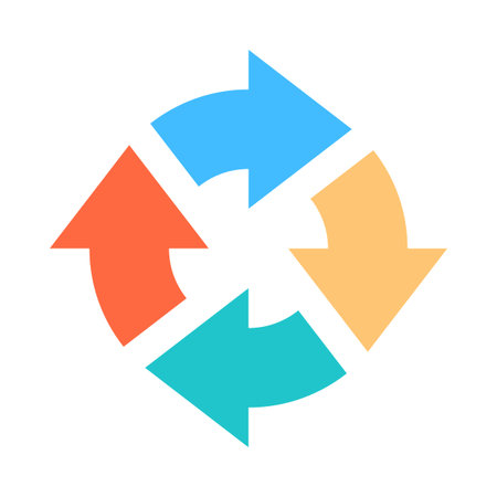 Use it in all your designs. Colored arrows reload, refresh, rotation, loop, repetition, reset etc...
