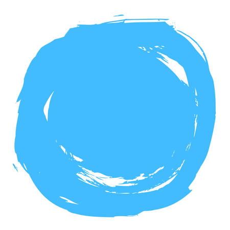 Use it in all your designs. Quick and easy recolorable shape. Brushstroke in the form of a circle. Ink sketch drawing created in handmade technique. Vector illustration a graphic elementのイラスト素材