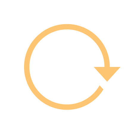 Arrow sign direction icon navigation button reload, refresh, rotation, loop, repetition, reset pictogram. Vector illustration a graphic element for design.のイラスト素材