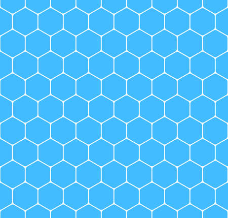 Use it in all your designs. Seamless pattern with honeycomb shapes. Hexagon texture background. Quick and easy recolorable shape. Vector illustration a graphic elementのイラスト素材