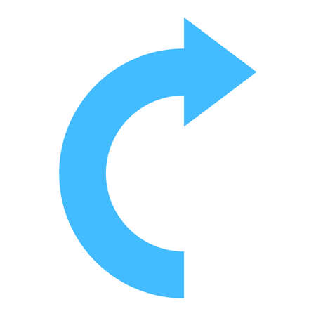 Use it in all your designs. Arrow sign undo, left, right, down, up icons. Quick and easy recolorable graphic element in technique vector illustrationのイラスト素材