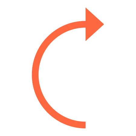 Use it in all your designs. Arrow sign undo, left, right, down, up icons. Quick and easy recolorable graphic element in technique vector illustrationのイラスト素材