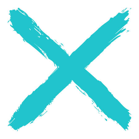 Use it in all your designs. Colored crosswise brushstroke paint created in sketch drawing handmade technique. Quick and easy recolorable vector illustration graphic elementのイラスト素材