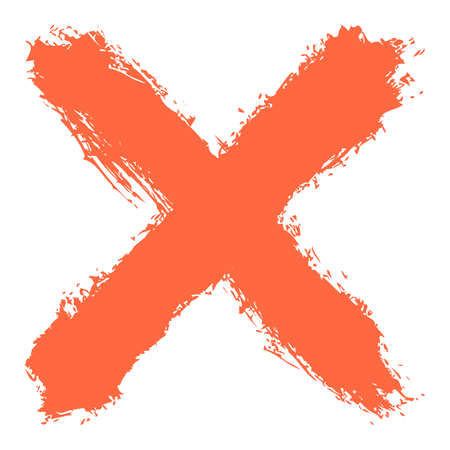 Use it in all your designs. Colored crosswise brushstroke paint created in sketch drawing handmade technique. Quick and easy recolorable vector illustration graphic elementのイラスト素材