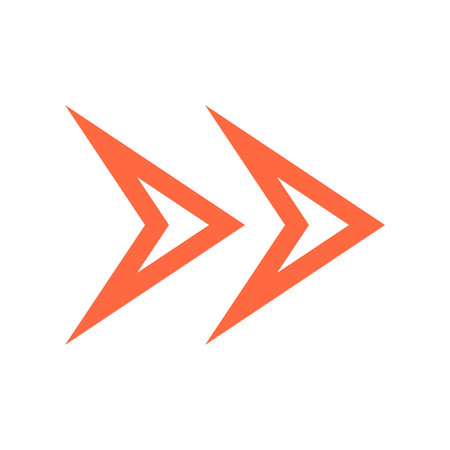 Arrow sign direction icon navigation button pointer symbol in flat style.