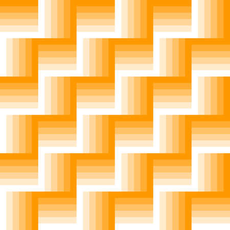 Abstract orange and white color seamless pattern in square size.のイラスト素材