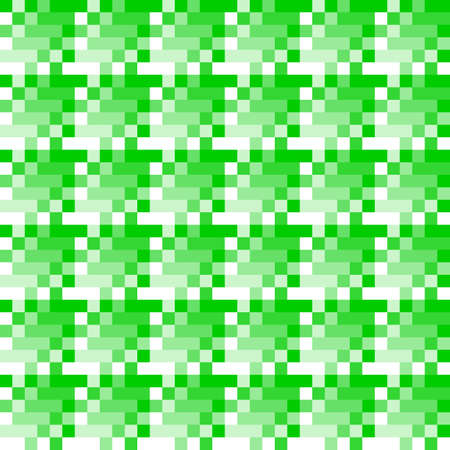 Use it in all your designs. Abstract green and white color seamless pattern in square size. This vector illustration a graphic element for design.のイラスト素材
