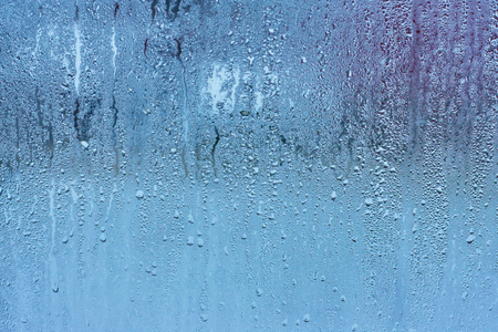 Rain water drops on a glass , Abstract Backdrop vintage styleの写真素材